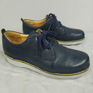 Samuel Hubbard Free Shoes Men Size 11 M Navy Blue Leather Walking Oxford